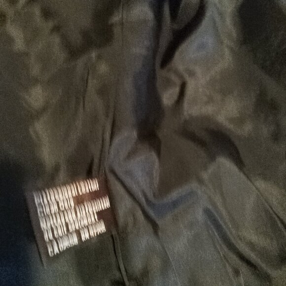 Danier Black Leather Coat Jacket with buttons - Picture 11 of 16